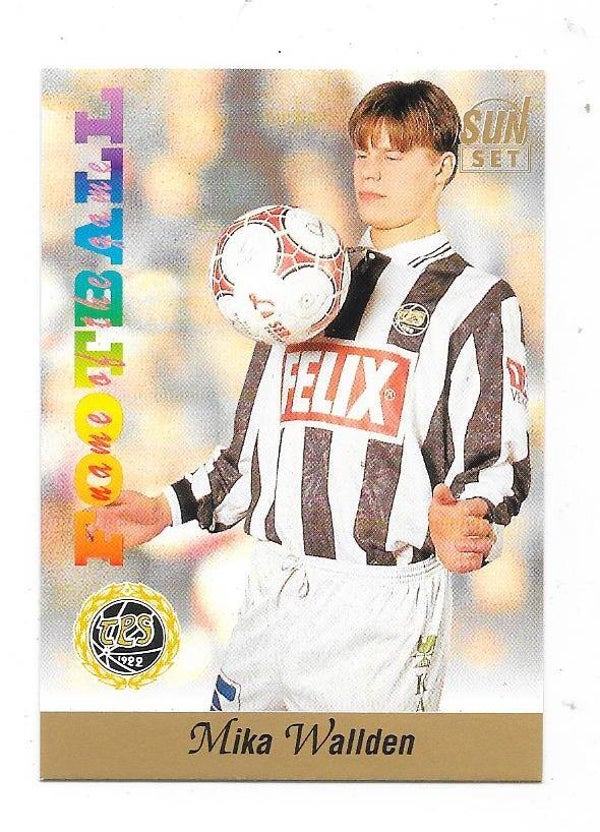 1994 Finnish Sunset Football card #27 Mika Wallden , TPS