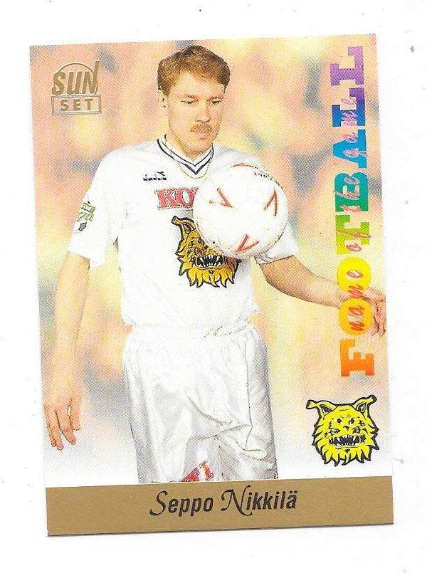 1994 Finnish Sunset Football card #3 Seppo Nikkilä , Ilves
