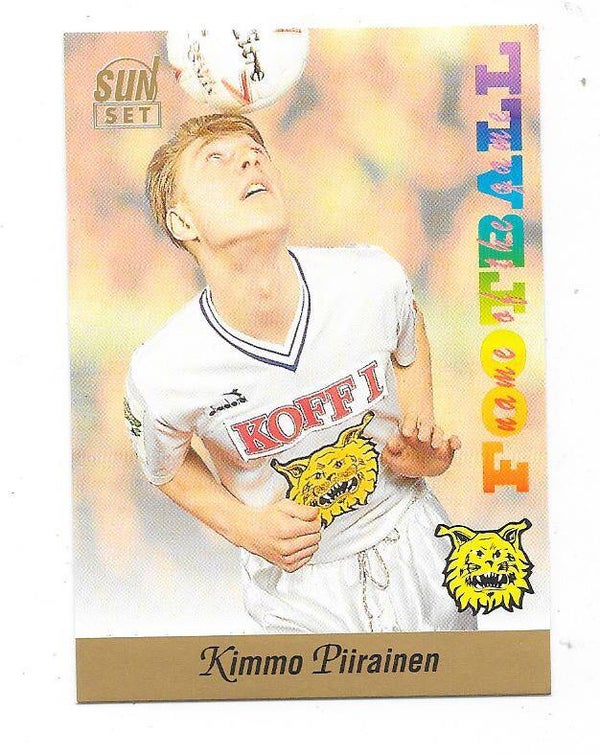 1994 Finnish Sunset Football card #5 Kimmo Piirainen , Ilves