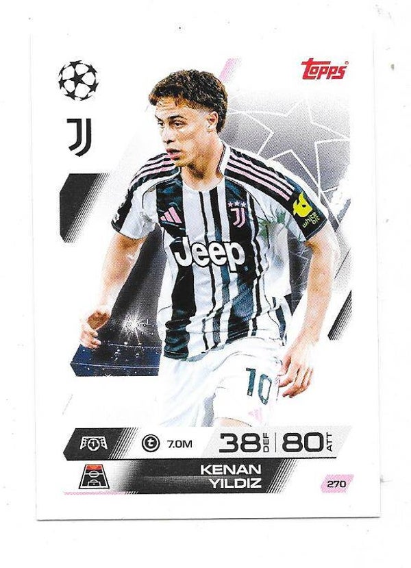 2025-26 Topps Match Attax Champions League #270 Kenan Yildiz , Juventus , Italia