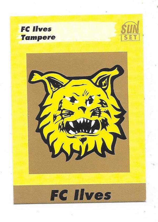 1994 Finnish Sunset Football card #1 Team Logo , Ilves Tampere