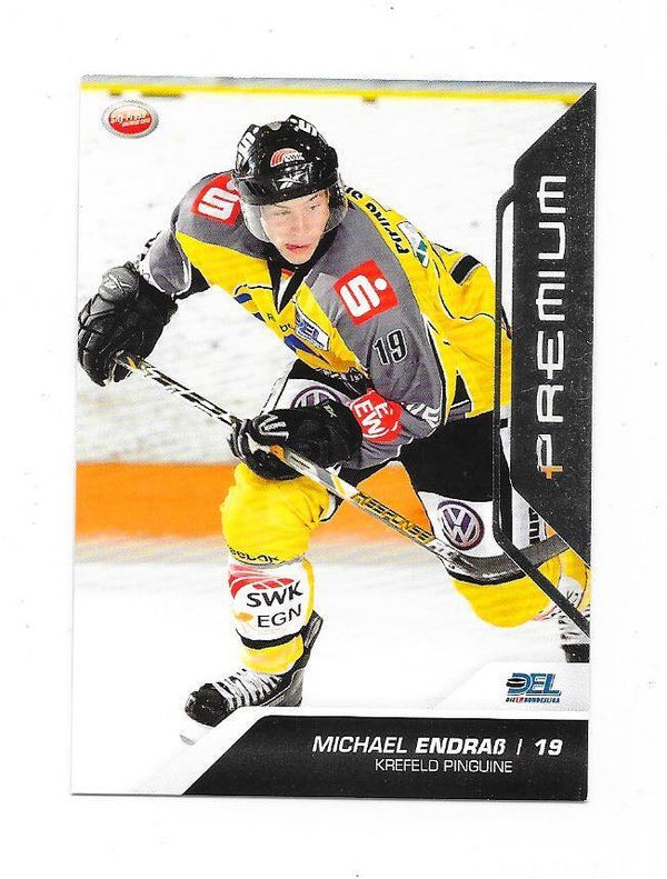 2009-10 German DEL Ice Hockey card Premium #315 Michael Endrass , Krefeld Pinguine