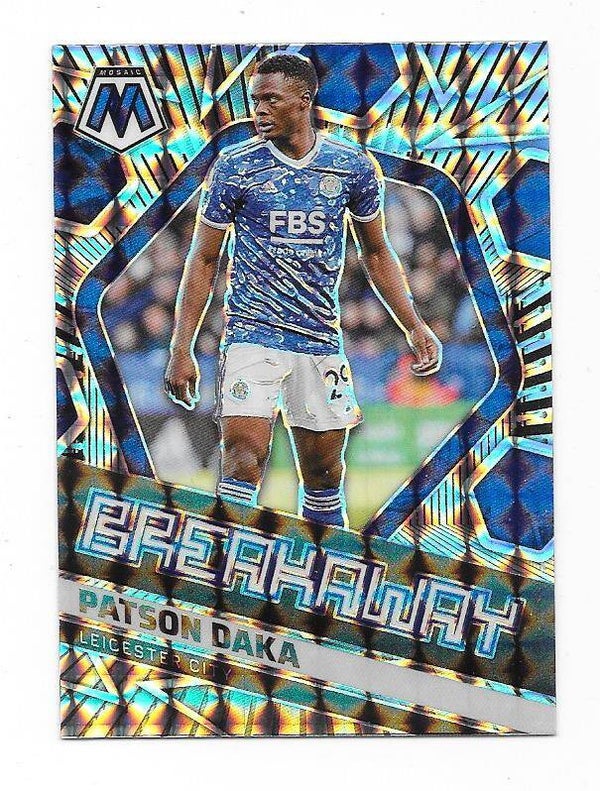2021 Panini Mosaic Prizm Premier League Breakaway #3 Patson Daka  Leicester City