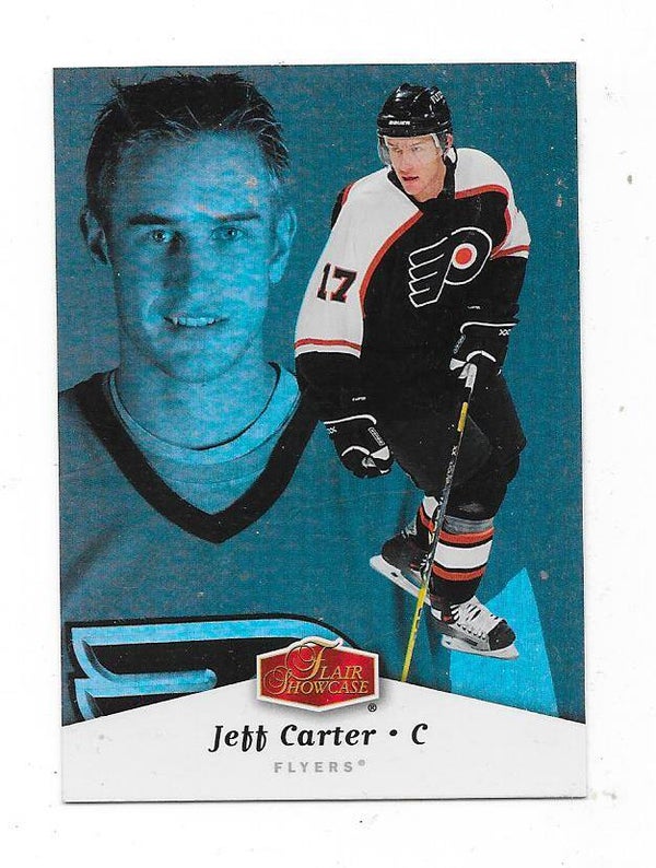 2006-07 Flair Showcase NHL Ice Hockey Card #75 Jeff Carter Philadelphia Flyers
