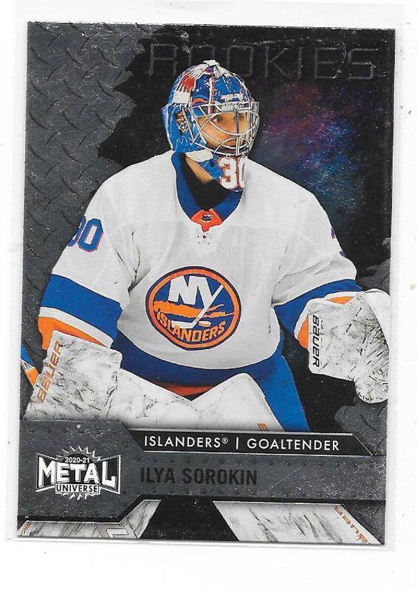 2020-21 SkyBox Metal Universe Rookies #141 Ilya Sorokin , New York Islanders RC