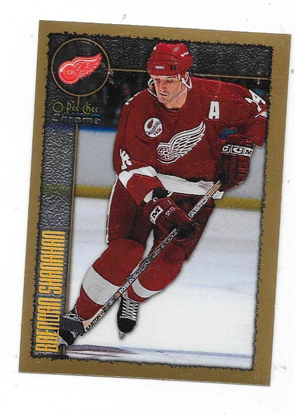 1998-99 OPC Chrome NHL Ice Hockey Card #216 Brendan Shanahan , Detroit Red Wings