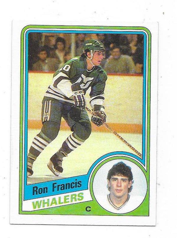 1984-85 Topps NHL Ice Hockey Card #54 Ron Francis , Hartford Whalers