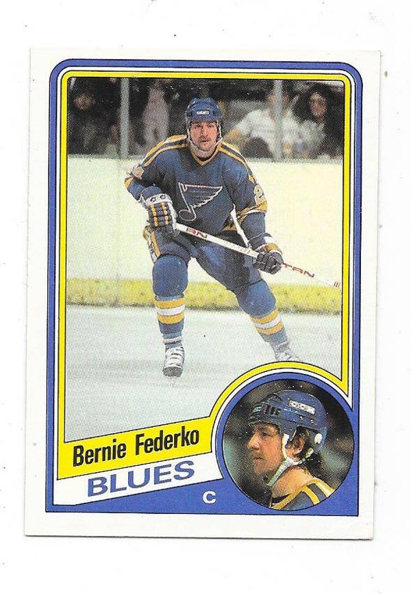 1984-85 OPC NHL Ice Hockey Card #184 Bernie Federko , St Louis Blues