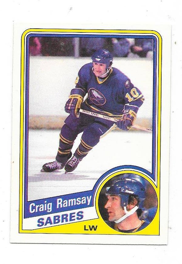 1984-85 OPC NHL Ice Hockey Card #27 Craig Ramsay , Buffalo Sabres