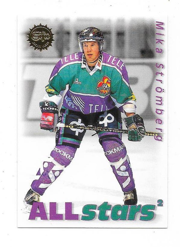 1995-96 Finnish SISU Ice Hockey Card #168 Mika Strömberg , Jokerit
