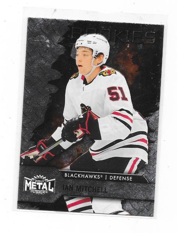 2020-21 SkyBox Metal Universe Rookies #139 Ian Mitchell , Chicago Blackhawks RC