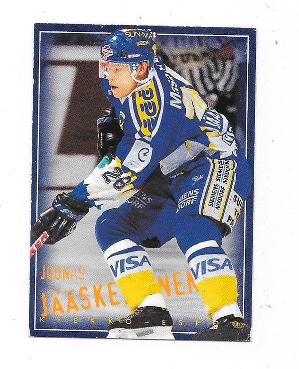 1996-97 Finnish SISU Ice Hockey Card #88 Joonas Jööskeläinen , Kiekko-Espoo & Leksands IF
