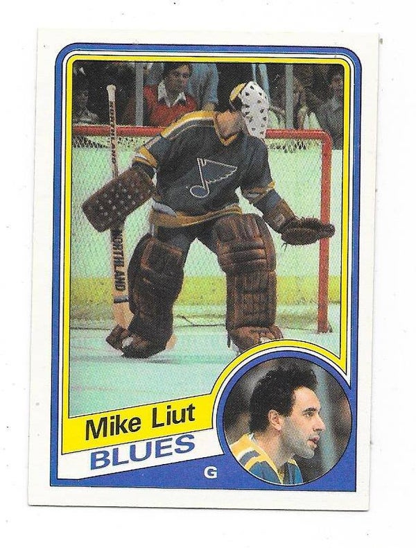 1984-85 OPC NHL Ice Hockey Card #187 Mike Liut , St Louis Blues