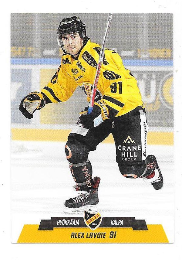 2017-18 Finnish Cardset #252 Alex Lavoie Kalpa , HC Rouen