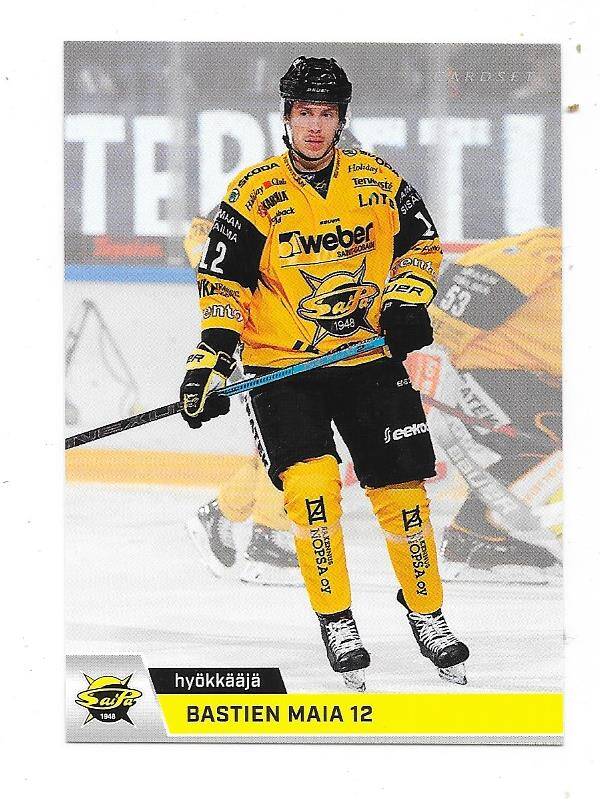 2018-19 Finnish Cardset #320 Bastien Maia  Saipa , Amiens France