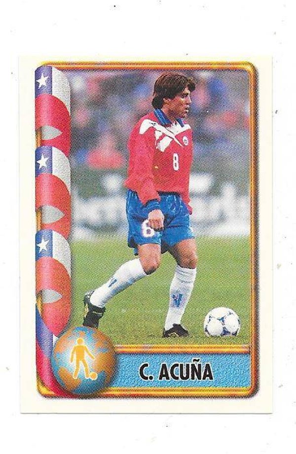 1998 Navarrete FIFA France 98 Sticker #145 Clarence Acuña  Chile , Newcastle United