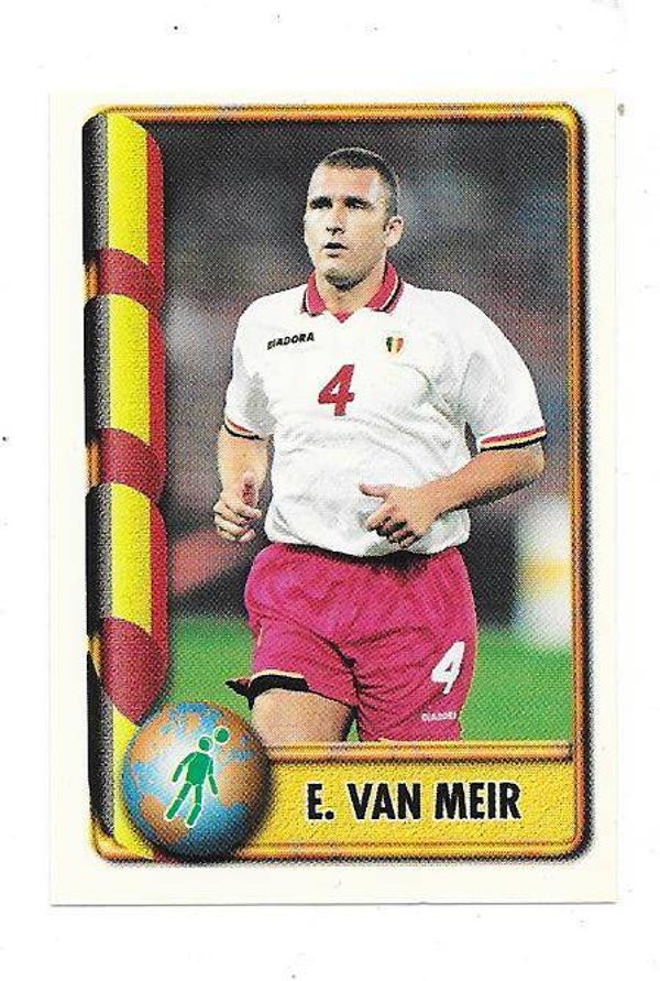 1998 Navarrete FIFA France 98 Sticker #78 Eric Van Meir  Belgium , Lierse