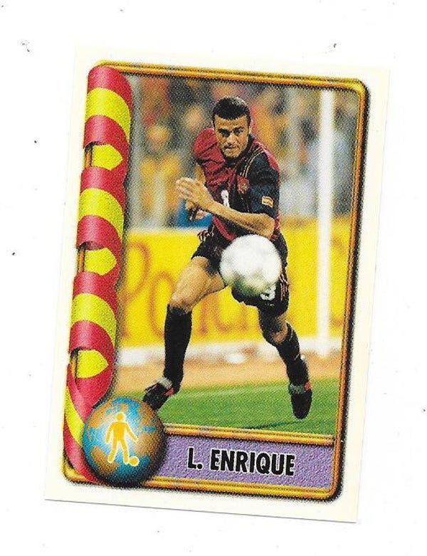 1998 Navarrete FIFA France 98 Sticker #260 Luis Enrique  Spain , FC Barcelona