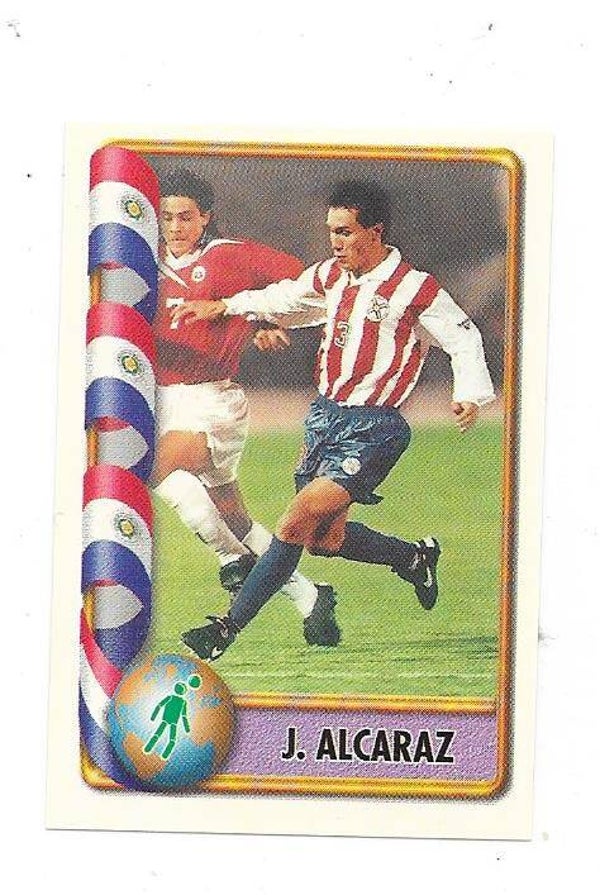 1998 Navarrete FIFA France 98 Sticker #434 Jorge Alcaraz  Paraguay