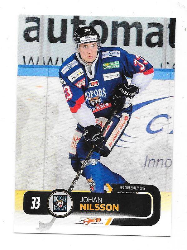 2011-12 Swedish Hockey Allsvenskan #29 Johan Nilsson Bofors IK , Lillehammer