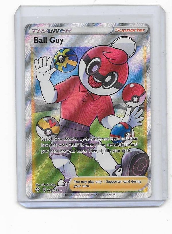 2021 Pokemon BALL GUY (065/072) Full Art Ultra Rare