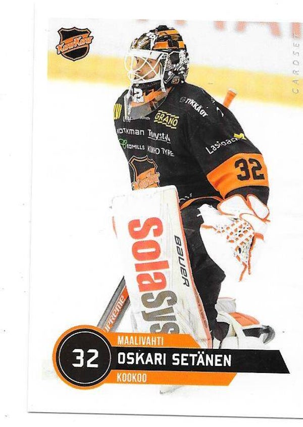 2021-22 Finnish Cardset #253 Oskari Setänen KooKoo , Rouen HC