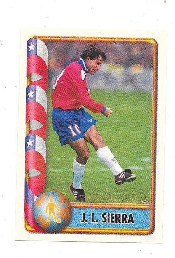 1998 Navarrete FIFA France 98 Sticker #150 José Luis Sierra  Chile , Unión Española