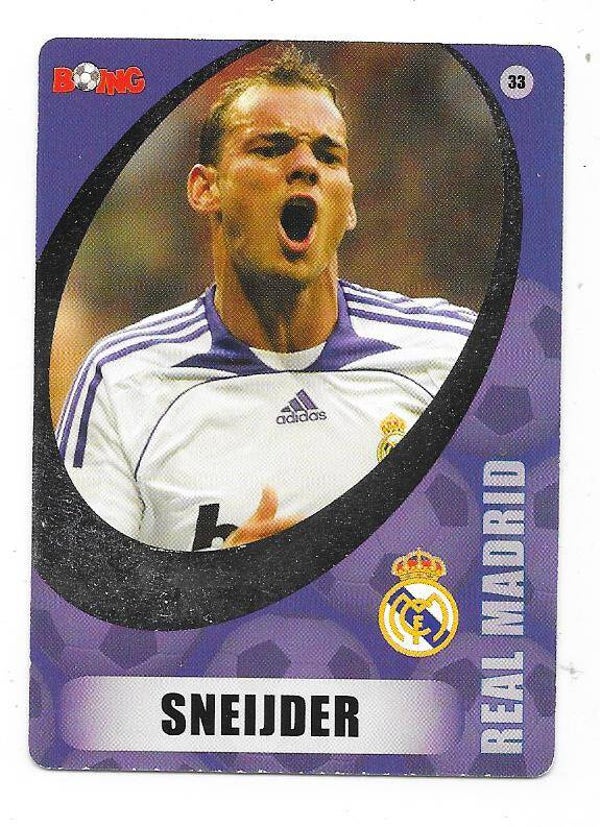 2007-08 Finnish Boing #33 Wesley Snejder  Real Madrid , Netherlands