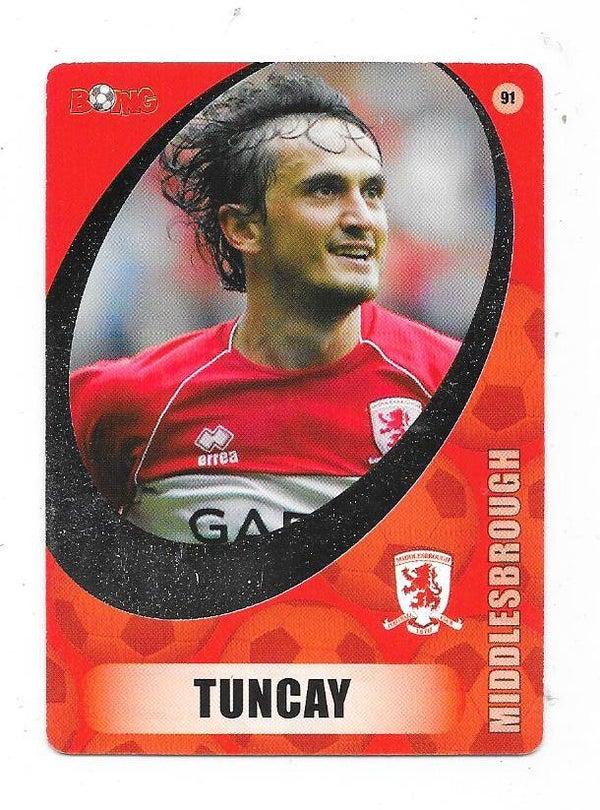 2008-09 Finnish Boing #91 Tuncay Şanlı  Middlesborough , Turkey