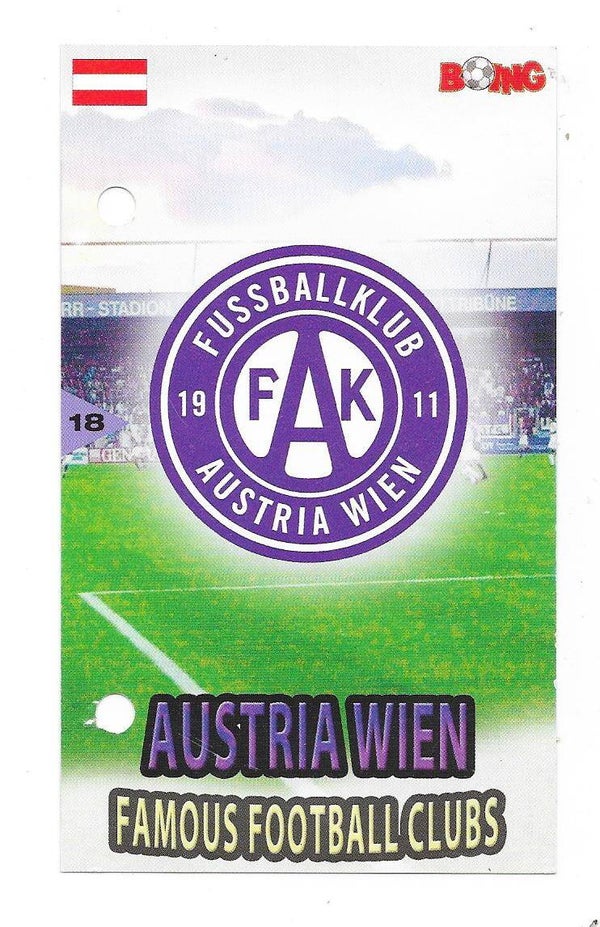 2005-06 Finnish Boing Most Famous Clubs #18 Austria Wien , Austria