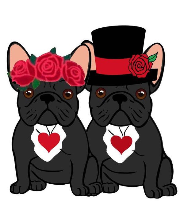 French Bulldog Black Valentine