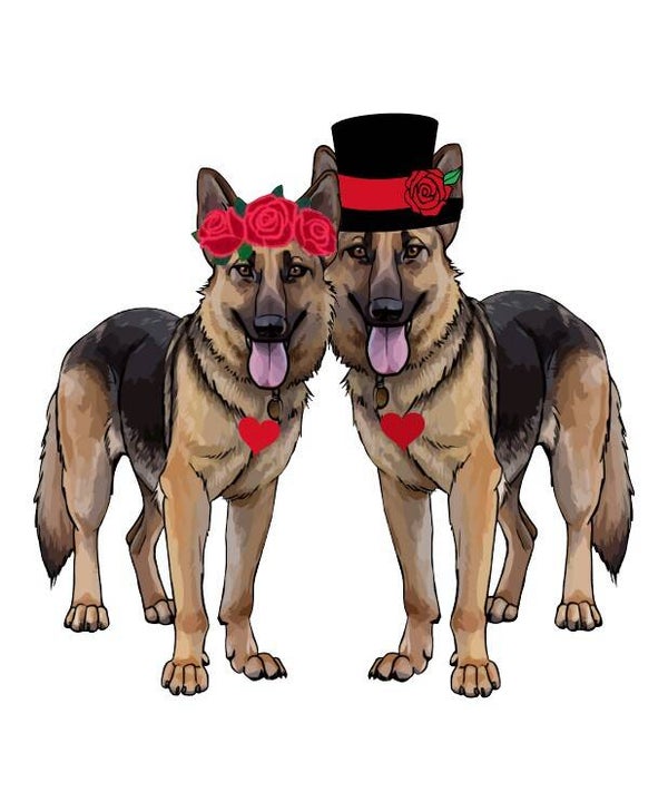 German Shepherd Valentine
