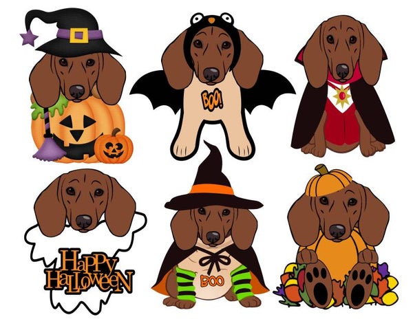 Doxie Tan Halloween - {Set of 6}