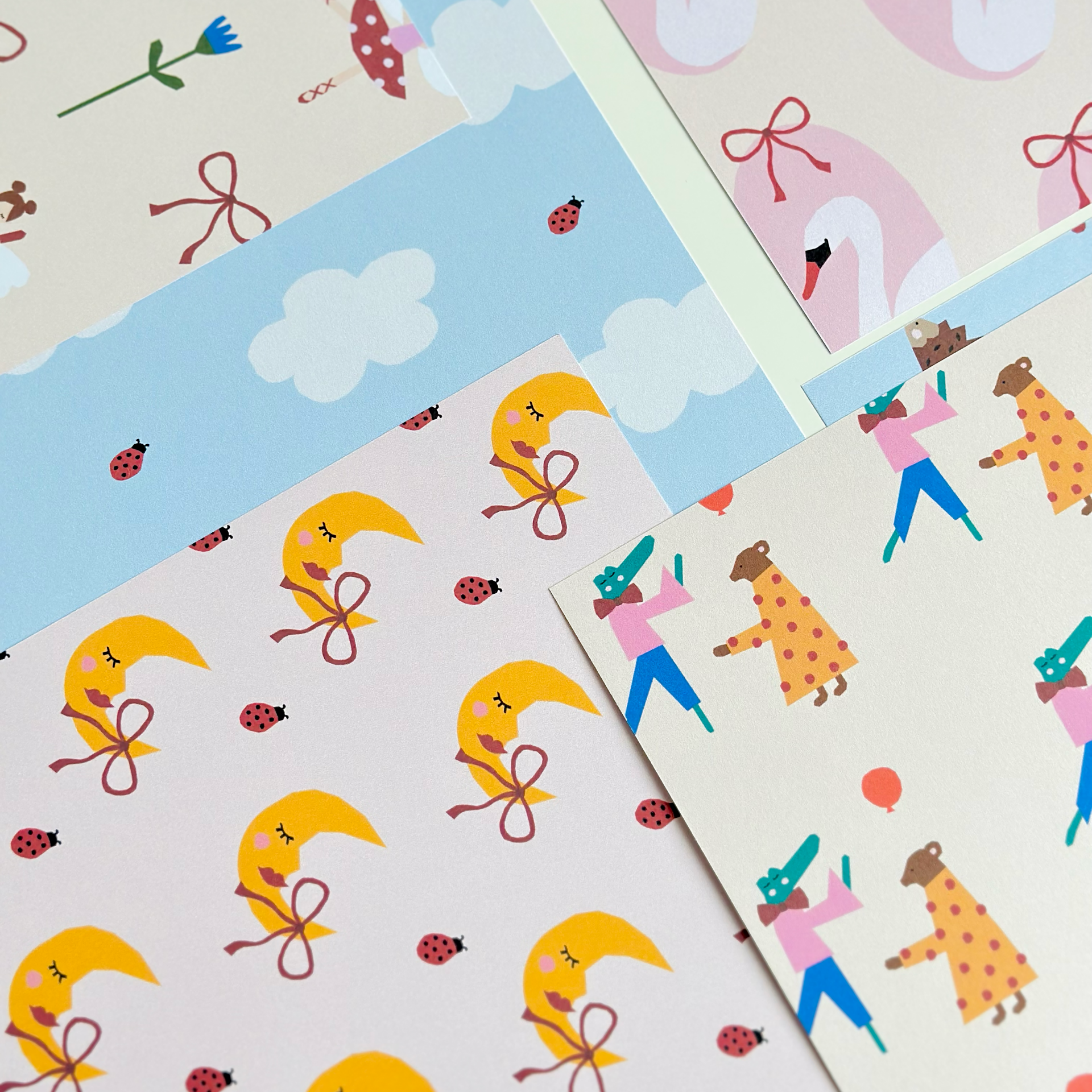 DESSINPAPIER A4 SET VAN 9