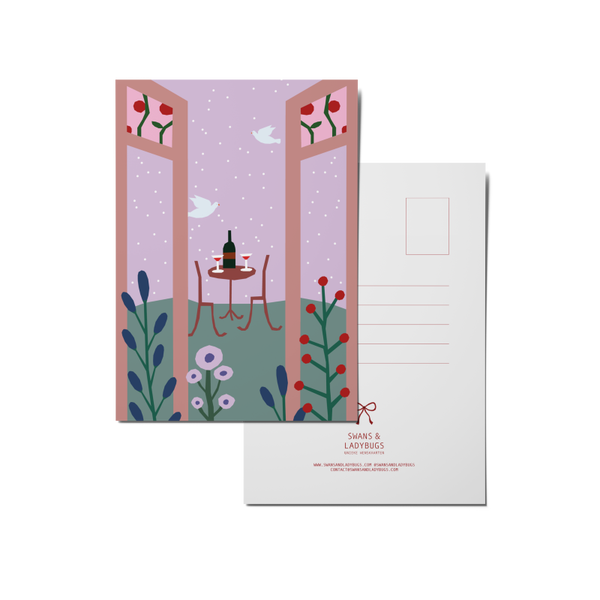 ANSICHTKAART ZOMERAVOND