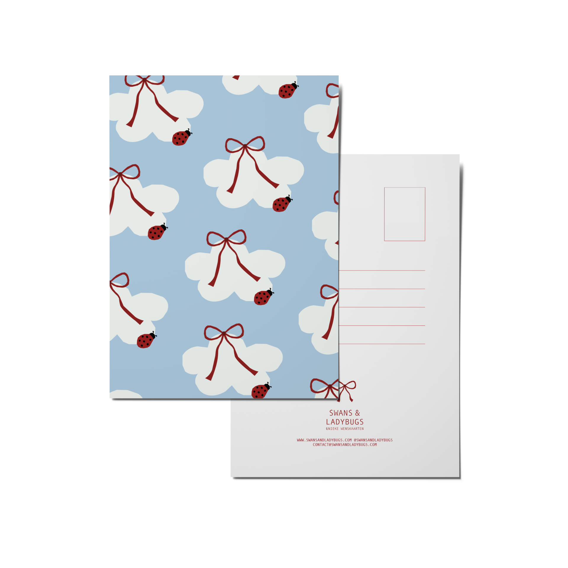 ANSICHTKAART LADYBUGS
