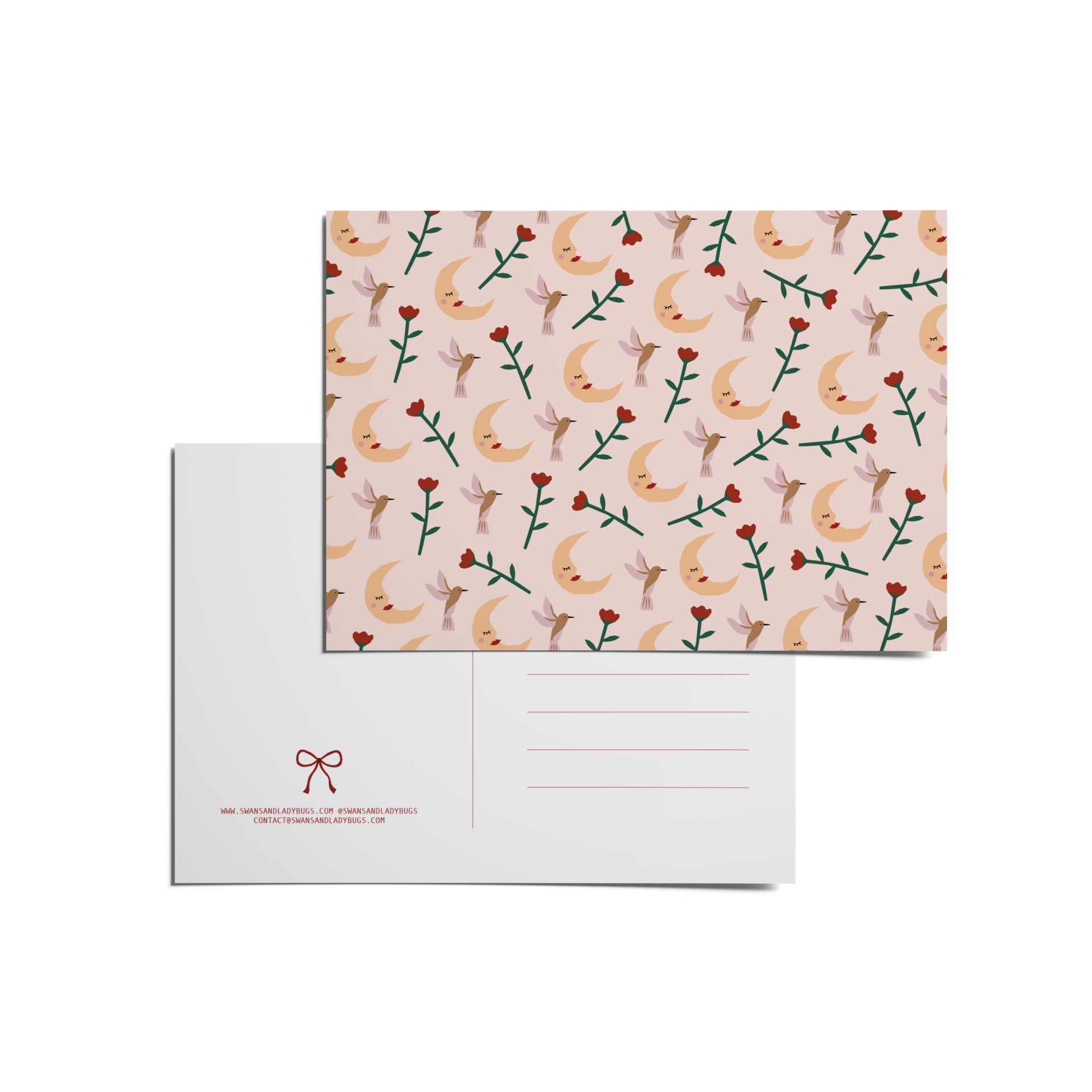 ANSICHTKAART PATROON MAANTJE