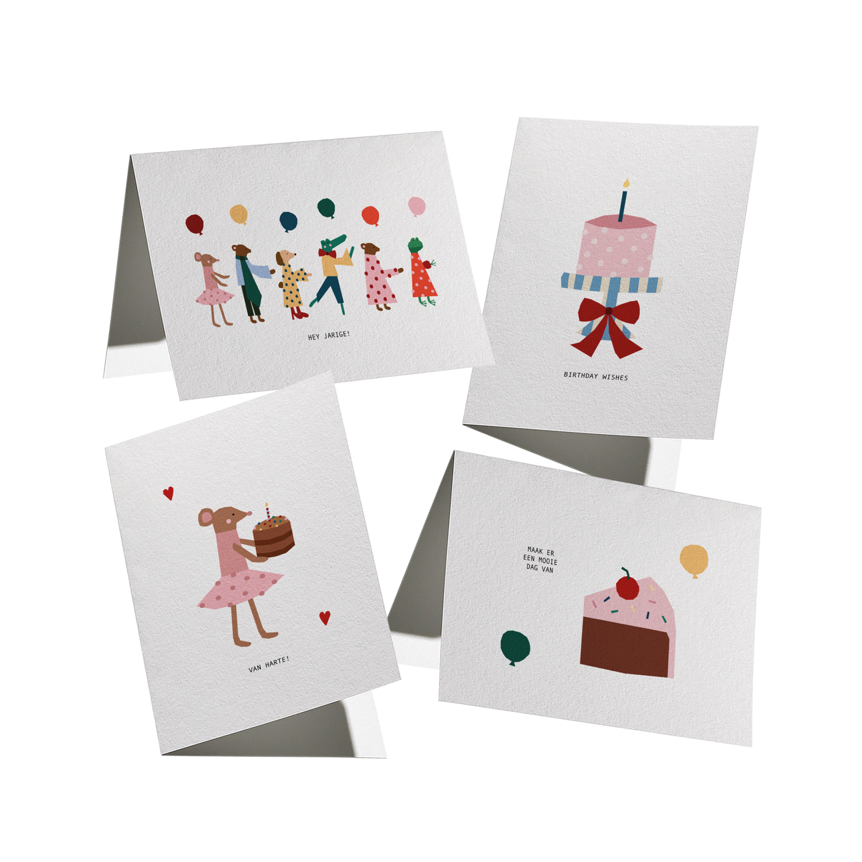 VERJAARDAGSKAARTEN SET I