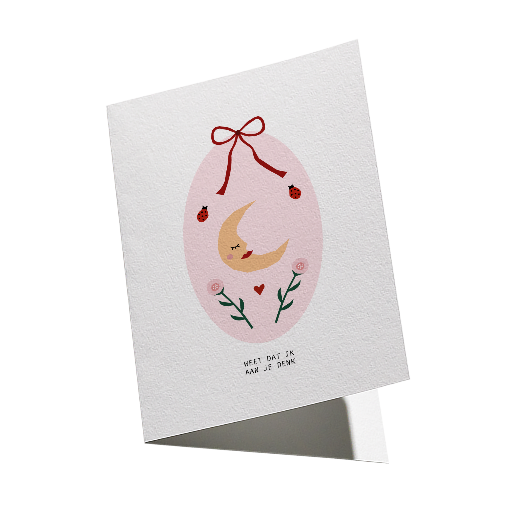 KAART WEET DAT IK AAN JE DENK