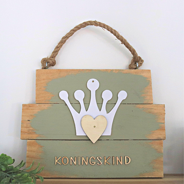 Koningskind - licht olijfgroen