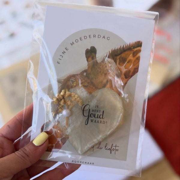 Kaart met Cadeau | Je bent goud waard