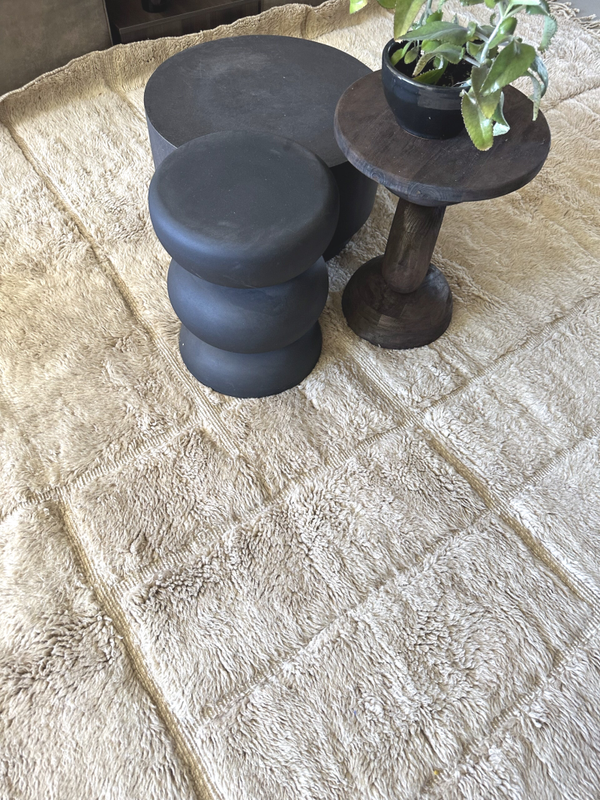 Beni M'rirt vloerkleed crème -beige