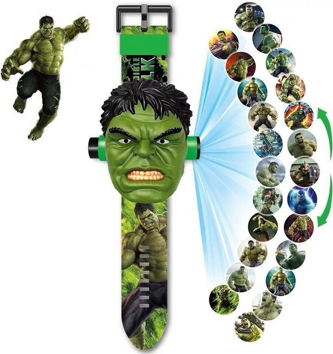 Hulk horloge - Hulk horloge met projector