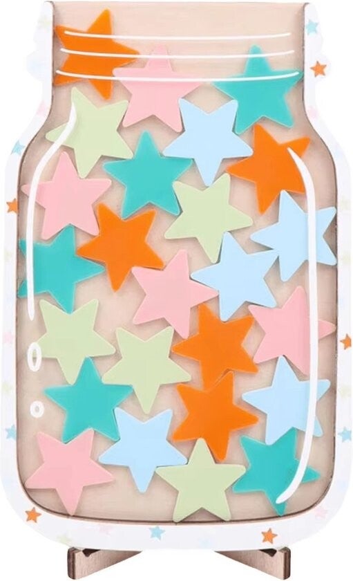 Belonginspot ster - beloningspot hout -