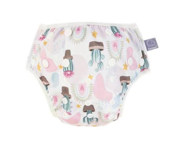 wasbare zwemluiers roze cactus