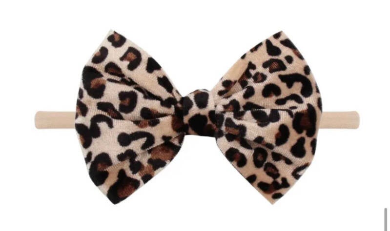 Haarband fluweel rib strik xl