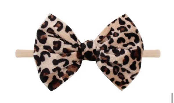 Haarband fluweel rib strik xl