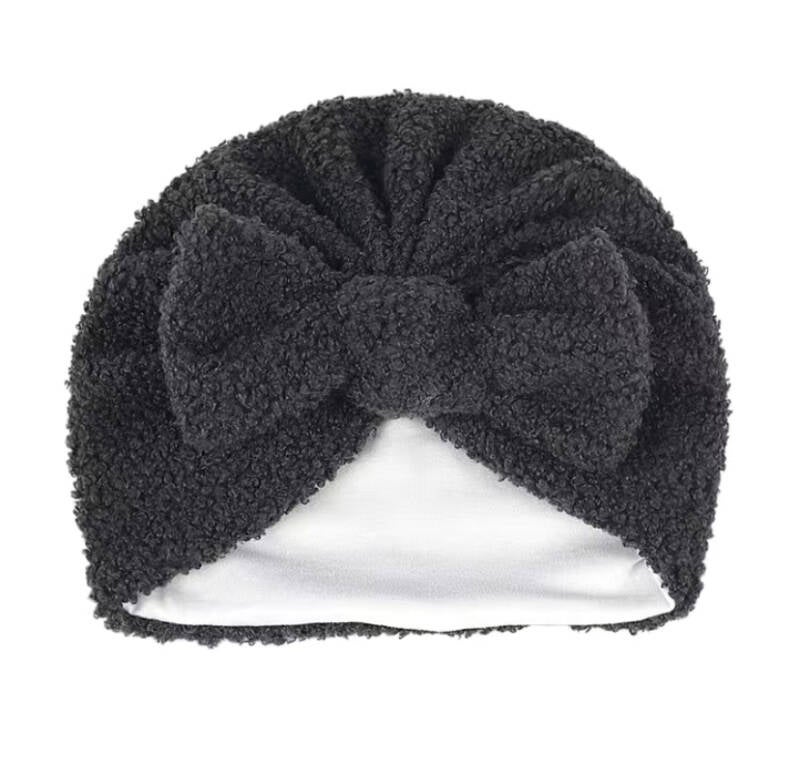 tulband baby muts met strik