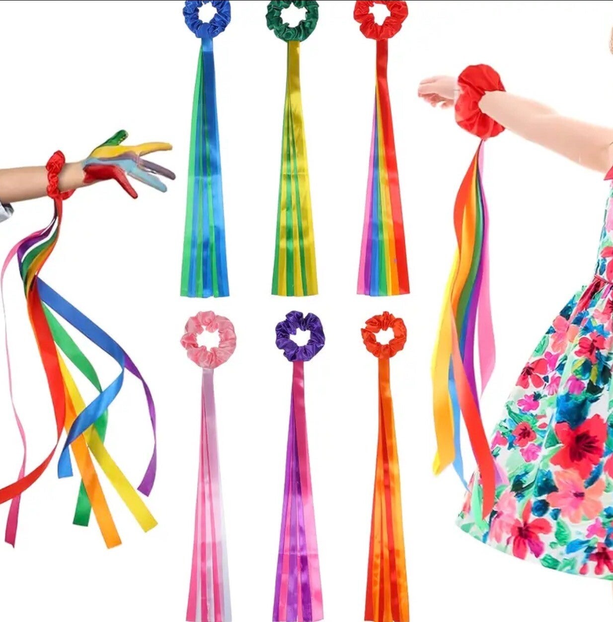 Danslinten 12 stuks - gymnastieklinten - armbandlinten - danslinten armband