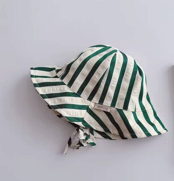 zonnehoed gestreept groen